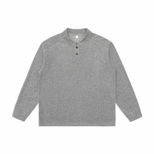 Unisex Feinstrick-Henley-Pullover mit Troyerkragen und Raglanärmeln Shop Nory
