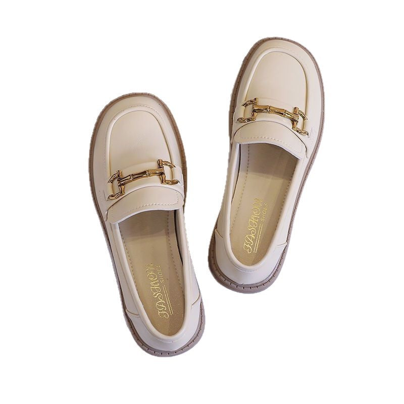 Damen Klassische Loafers mit elegantem dekorativen Schnallenverschluss