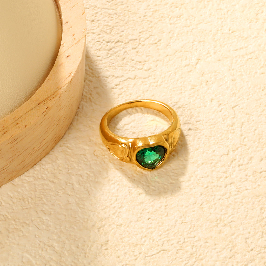 Damen Ring mit funkelndem Kristall und modernem Design Shop Nory
