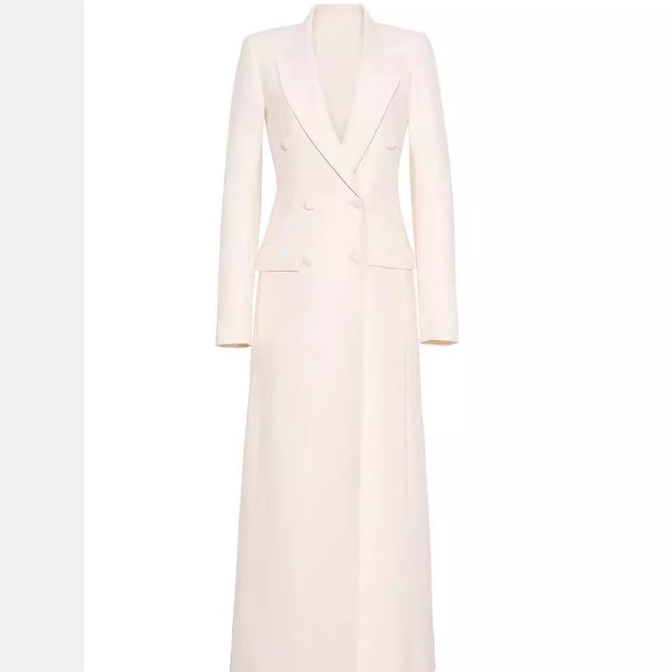 Damen Maxikleid im Blazer‑Stil mit Doppelreiher Shop Nory