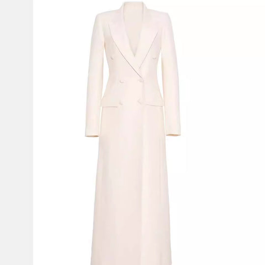 Damen Maxikleid im Blazer‑Stil mit Doppelreiher Shop Nory