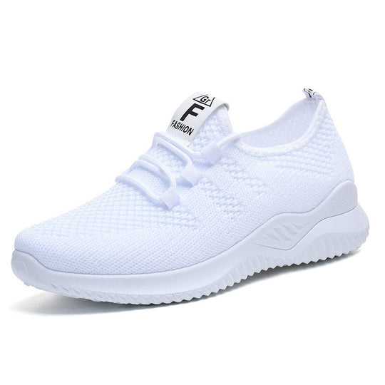 Damen nan ultraleichter 3D-Strick Slip-On Sneaker mit elastischer Schnürung, Zuglasche und dämpfender EVA-Mittelsohle Shop Nory