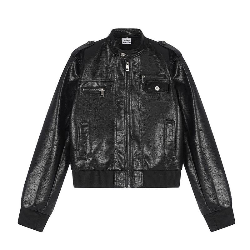 Herren Lederoptik-Bomberjacke Shop Nory