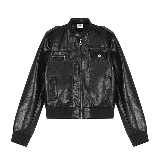 Herren Lederoptik-Bomberjacke Shop Nory