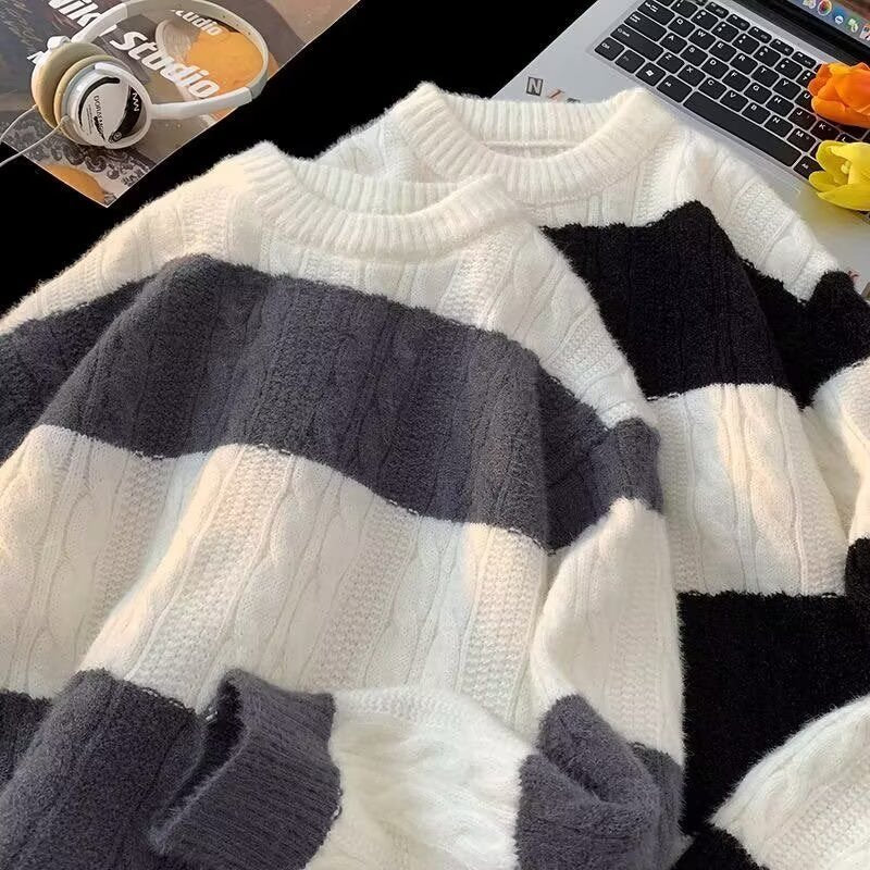 Damen Lässiger Strickpullover mit Zopfmuster Shop Nory