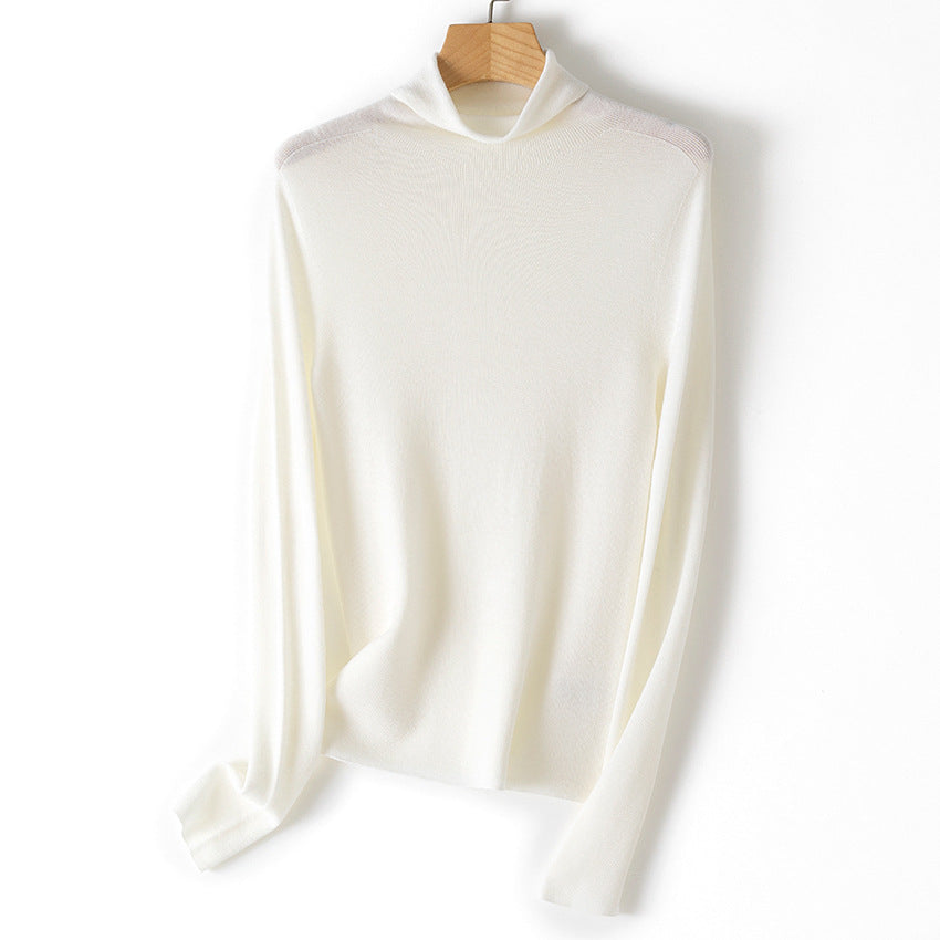 Damen Leichter Feinstrick-Rollkragenpullover mit fließender Passform Shop Nory