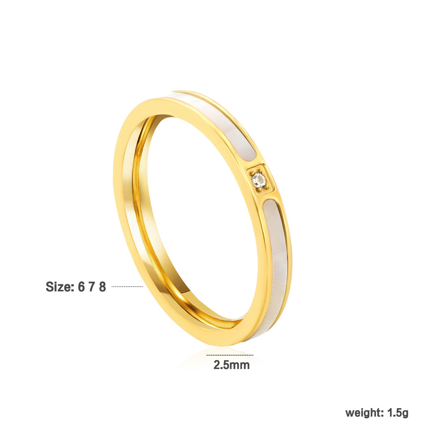 Damen Ring mit funkelndem, quadratischem Zirkonia-Anhänger Shop Nory