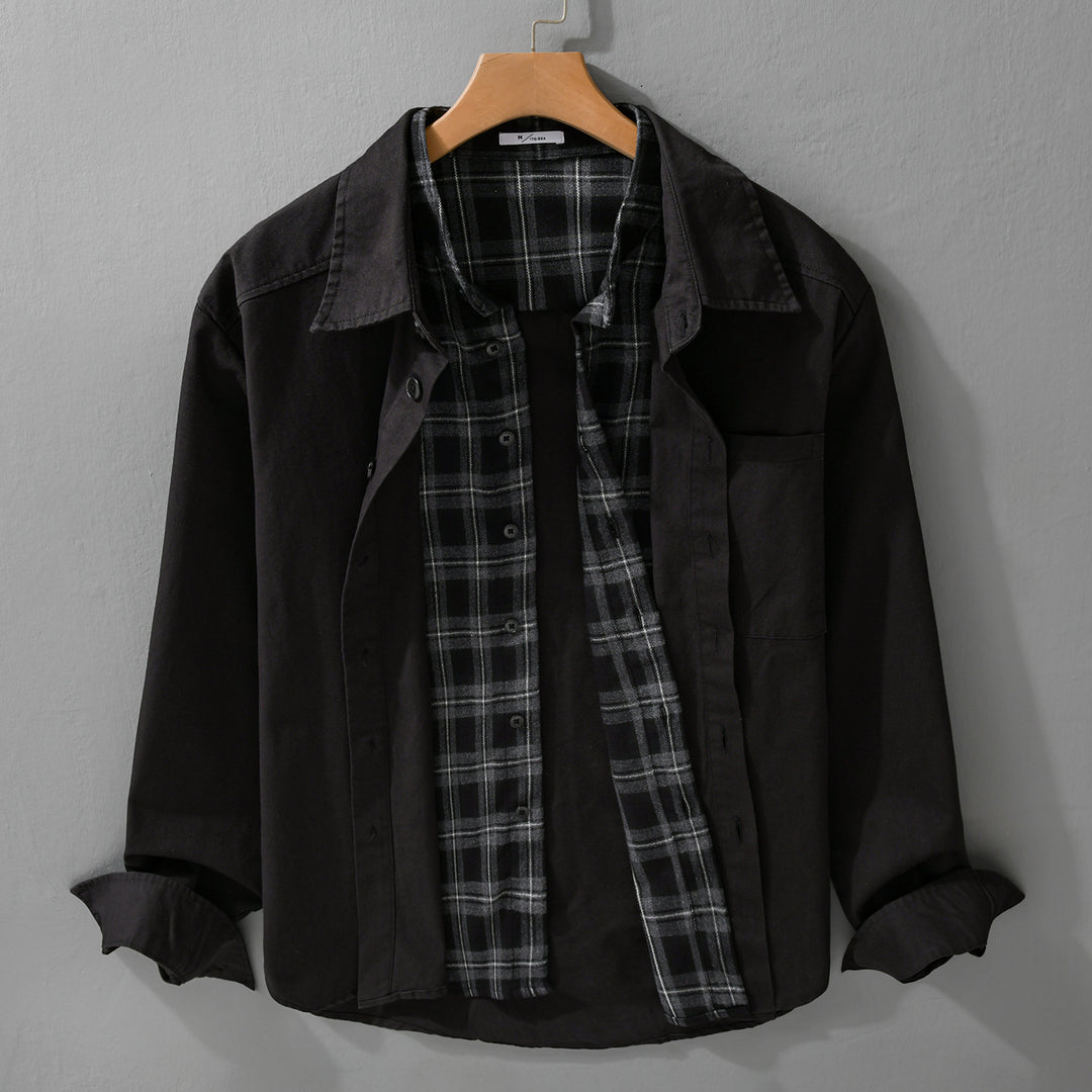 Herren Overshirt-Jacke mit karierter Thermofütterung Shop Nory