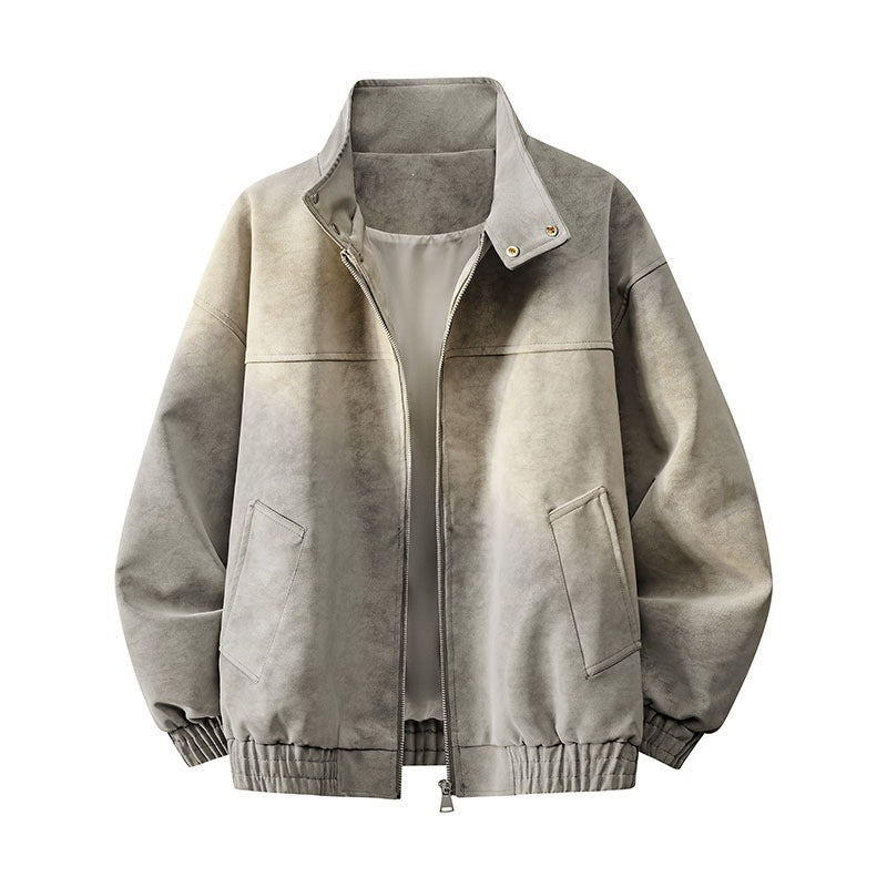 Herren Lässige Outdoor-Jacke mit hohen Kragen und praktischen Taschen Shop Nory