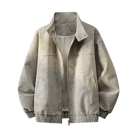 Herren Lässige Outdoor-Jacke mit hohen Kragen und praktischen Taschen Shop Nory