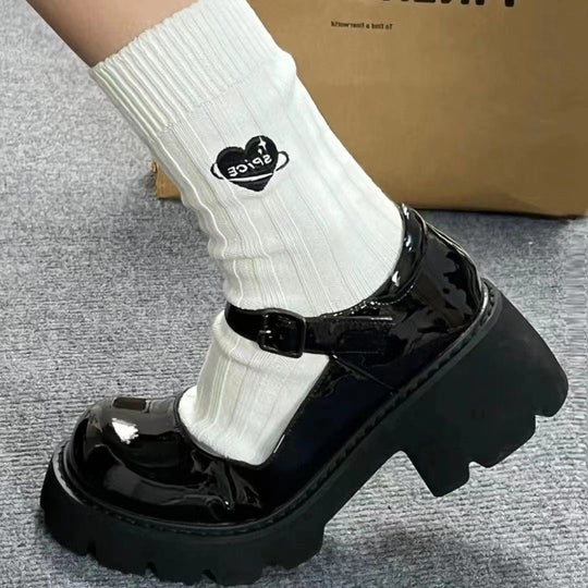 Damen Stilvolle Plateauschuhe mit verstellbarem Riemen Shopnory