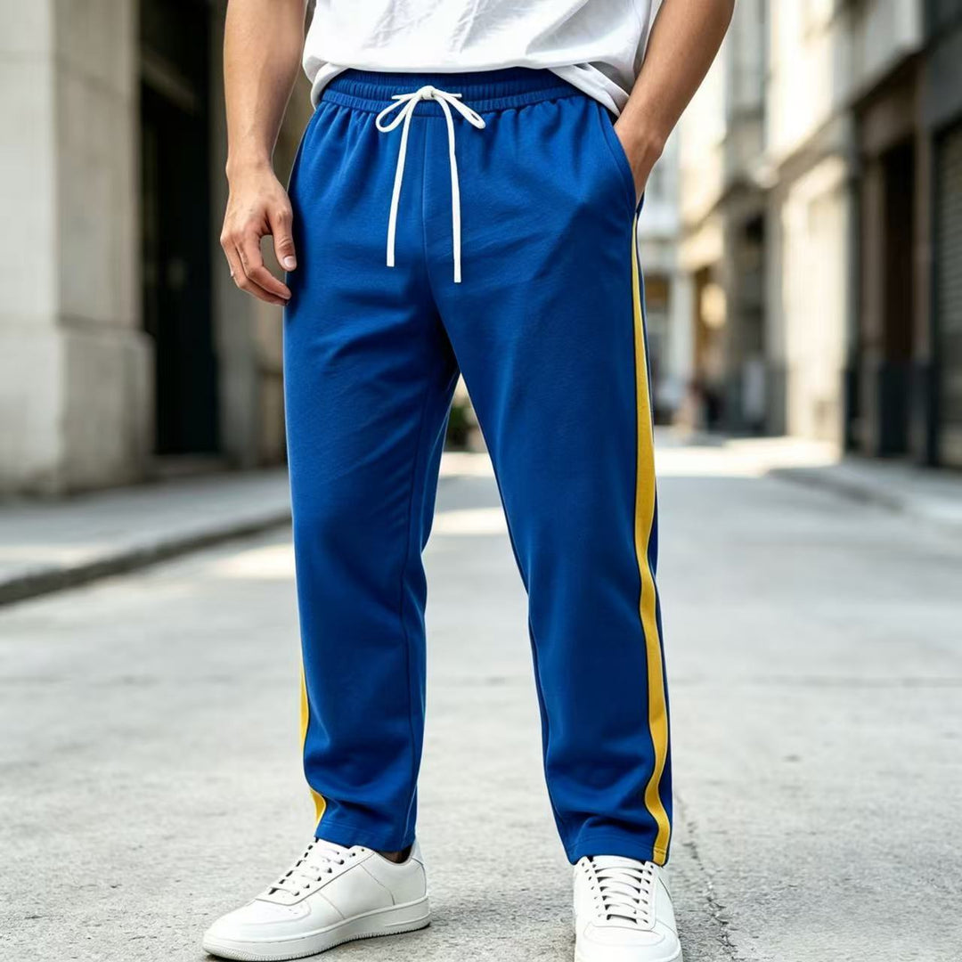Herren Jogginghose mit seitlichem Kontraststreifen, elastischem Bund und Kordelzug Shop Nory