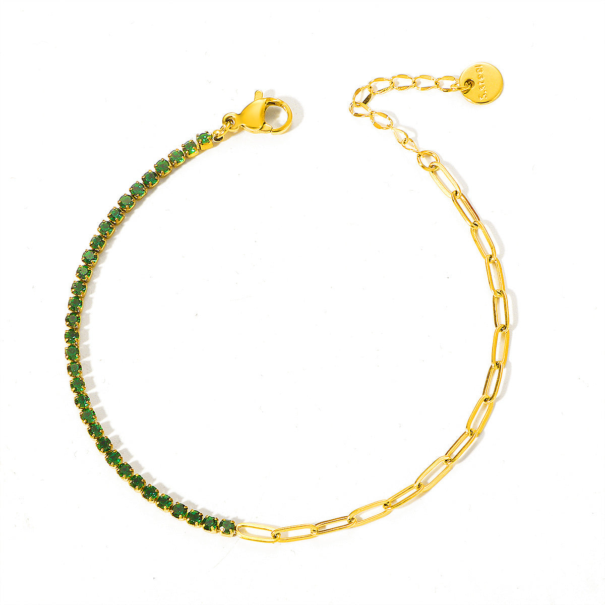 Damen Fußkette mit funkelnden Kristallakzenten Shop Nory