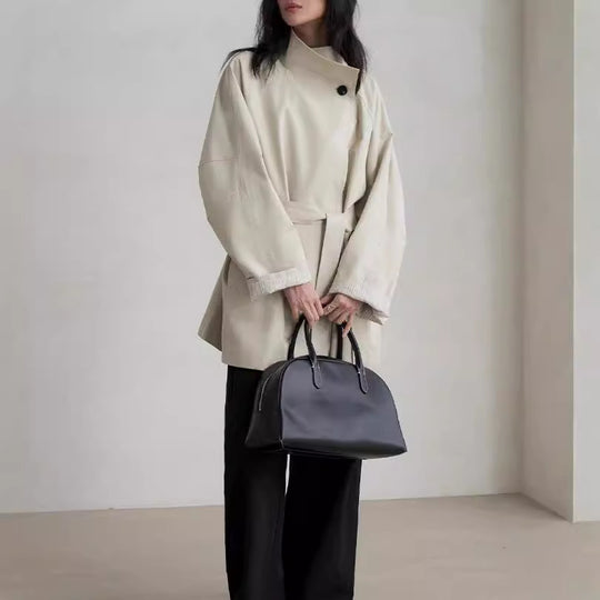 Damen Stilvolle Übergangsjacke mit Taillengürtel Shop Nory