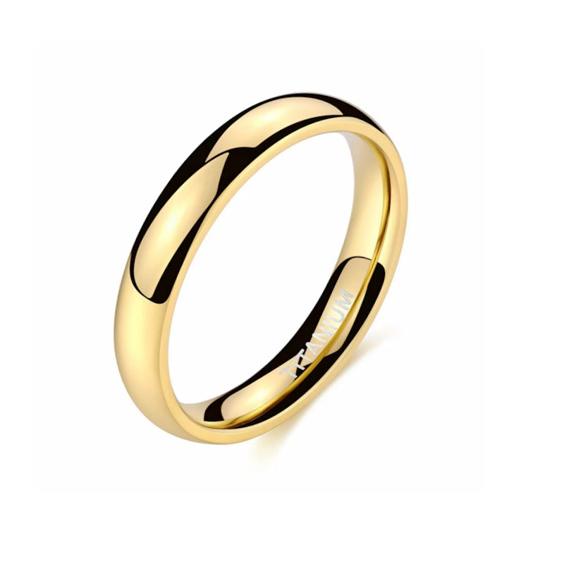 Herren Titanring mit eleganter polierter Oberfläche und strukturiertem Design Shop Nory