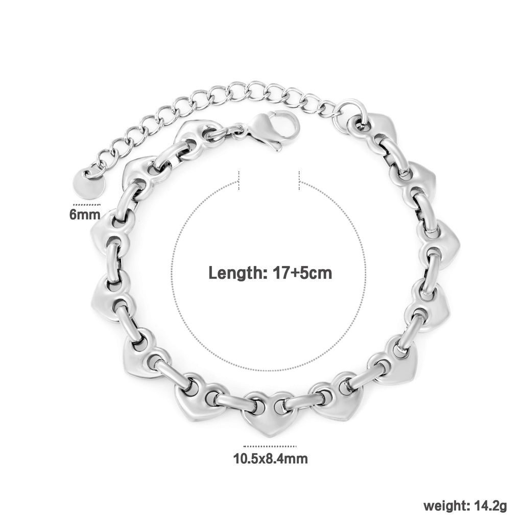 Damen Armband mit Muschel-Motiven aus hochwertigem Edelstahl Shop Nory