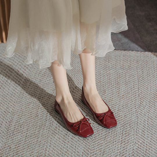 Damen Ballerinas mit zartem Schleifendetail und weichem Innenfutter
