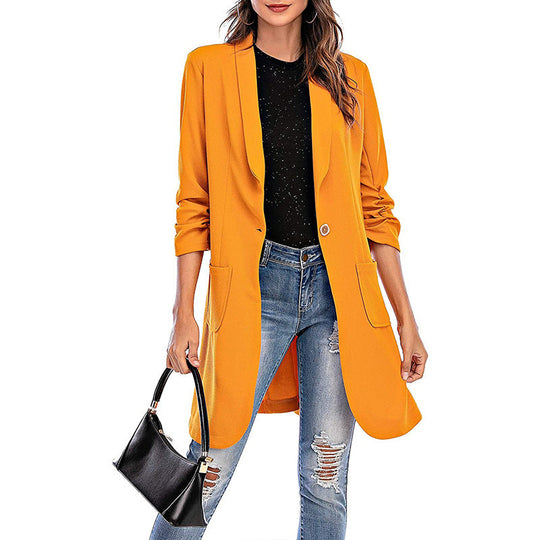 Damen Stretchiger Blazer mit modernem Schnitt und Taschen