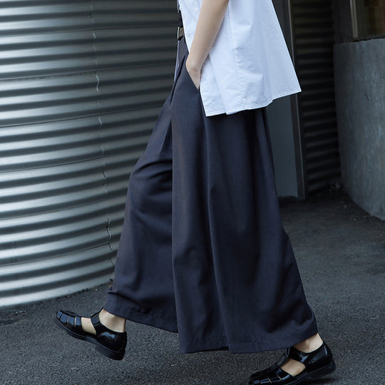 Damen Elegante und weit geschnittene Palazzo-Hose Shop Nory