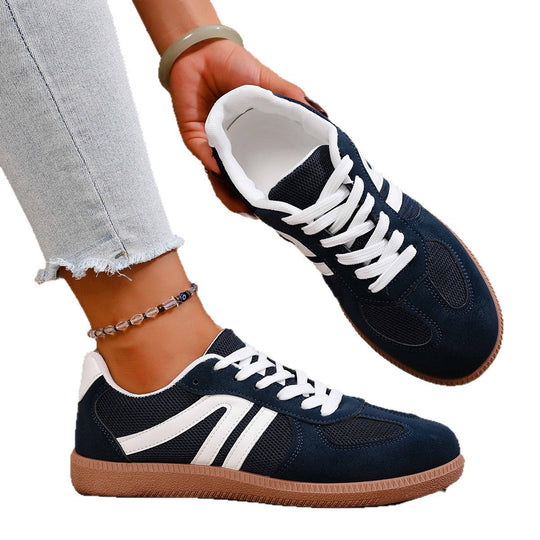 Damen Sportliche Sneakers aus hochwertigem Wildleder mit atmungsaktiver Sohle