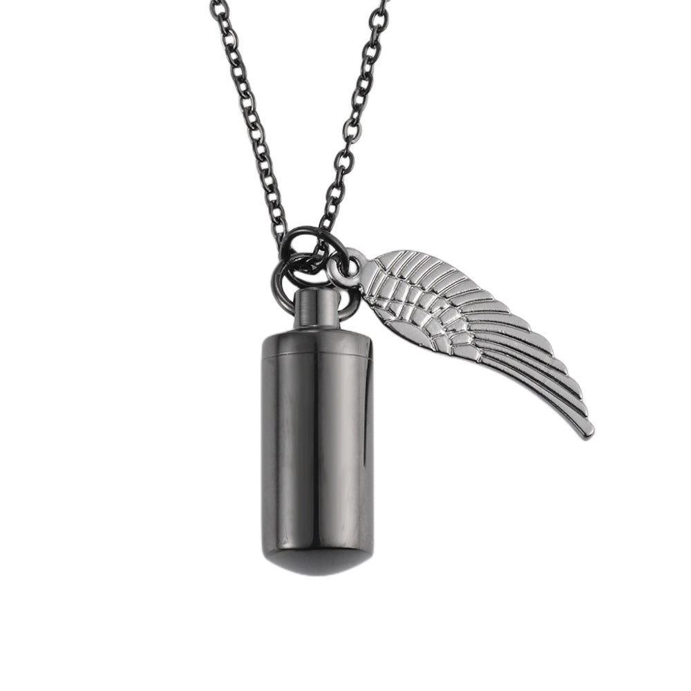 Damen Halskette mit einzigartigem Anhänger im Kapseldesign Shop Nory