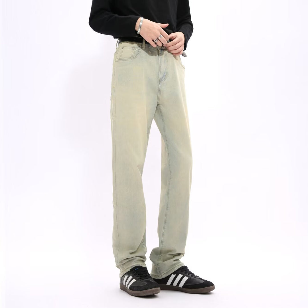 Herren Lässige Hochtaillierte Jeans Shop Nory