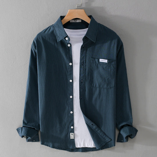 Herren Feines Cordhemd im Overshirt‑Stil mit Brusttasche, Relaxed Fit und feiner Wellenstruktur Shop Nory