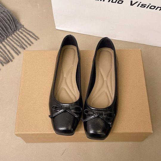 Damen Ballerinas mit zartem Schleifenakzent und gepolsterter Innensohle