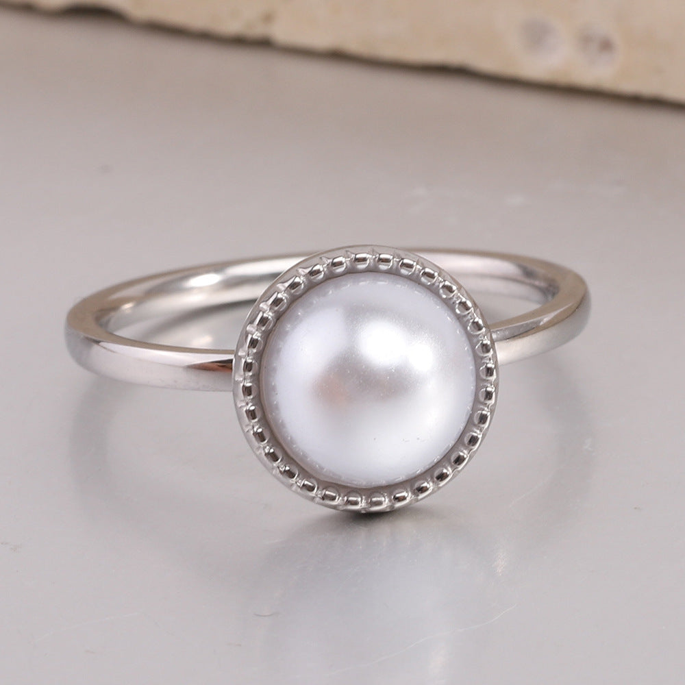 Damen Ring mit elegantem Perlen-Centerstück Shop Nory