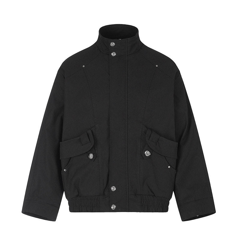 Damen Leichte Oversize-Fieldjacke mit Stehkragen, Druckknopfleiste und aufgesetzten Klappentaschen Shop Nory
