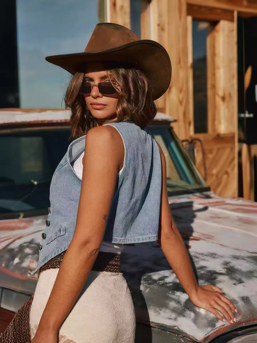 Damen Jeansweste