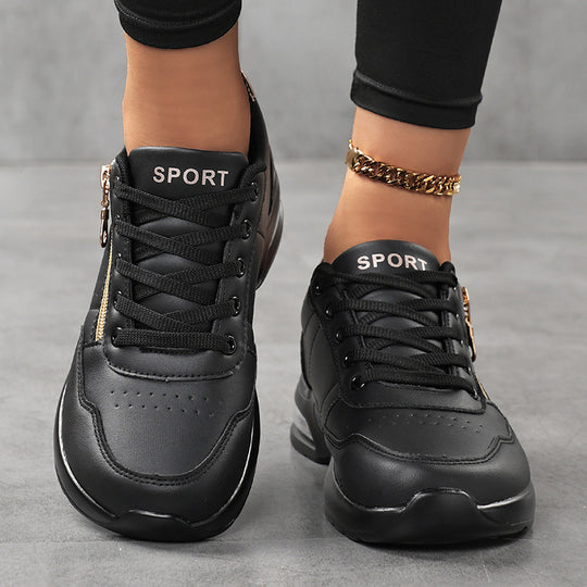 Damen Sportliche Plateausneaker mit Luftkissen und seitlichem Reißverschluss Shop Nory