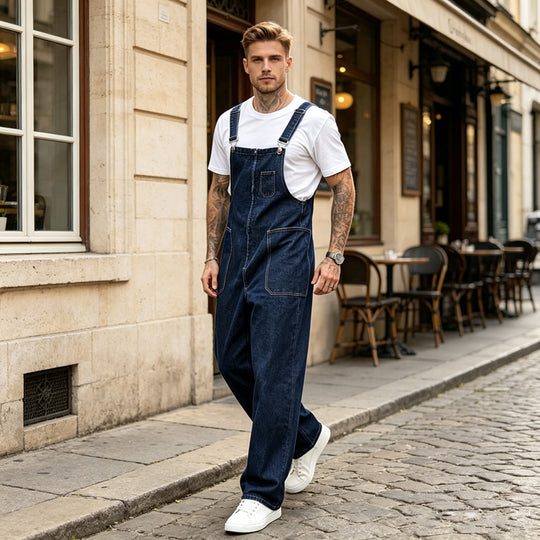 Herren Modische Denim-Latzhose Shop Nory