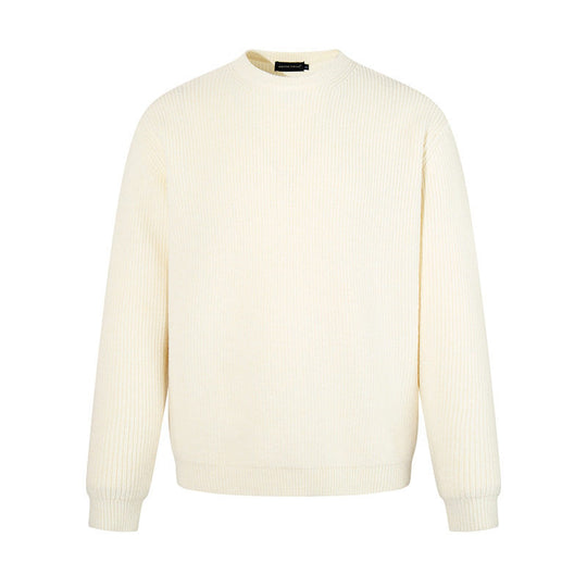 Herren Feinstrickpullover mit Rundhalsausschnitt und geripptem Strukturstrick Shop Nory