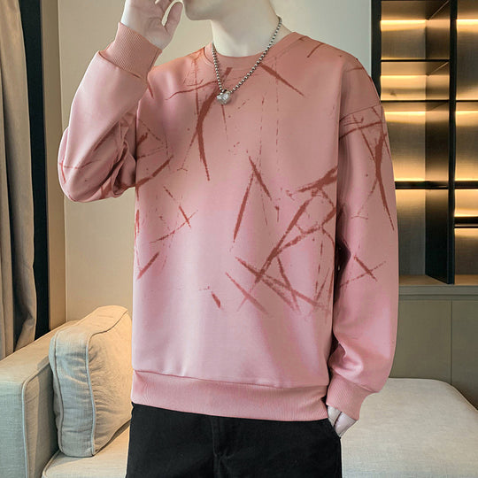 Herren Sweatshirt mit abstraktem Print, Rundhalsausschnitt und relaxed Fit Shop Nory