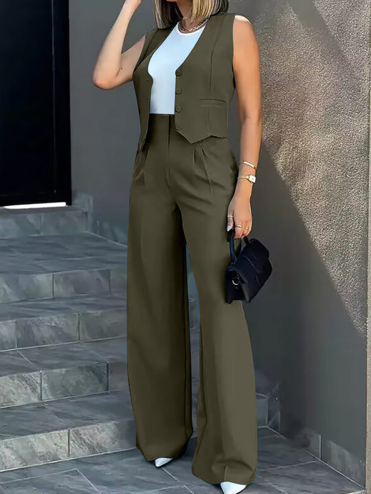 Damen Elegantes und modernes Zweiteiler Ensemble