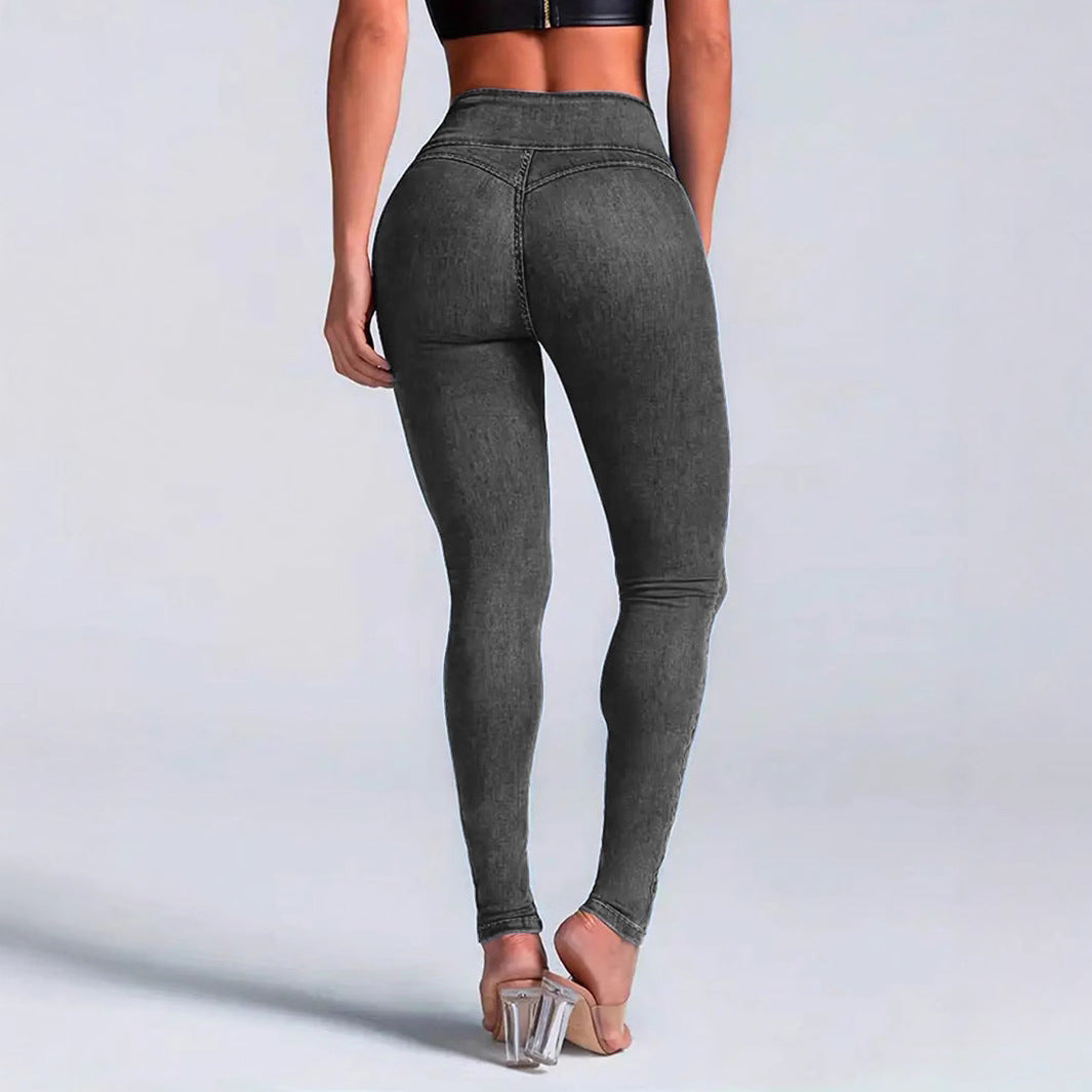Damen Hochtaillierte Sculpting-Skinny-Jeans mit taillenformendem V-Bund und Push-Up-Effekt Shop Nory