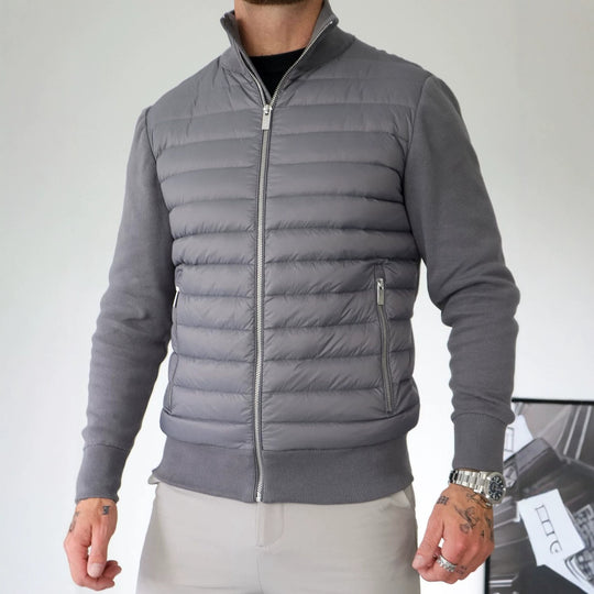 Herren Modische Steppjacke mit hohem Kragen