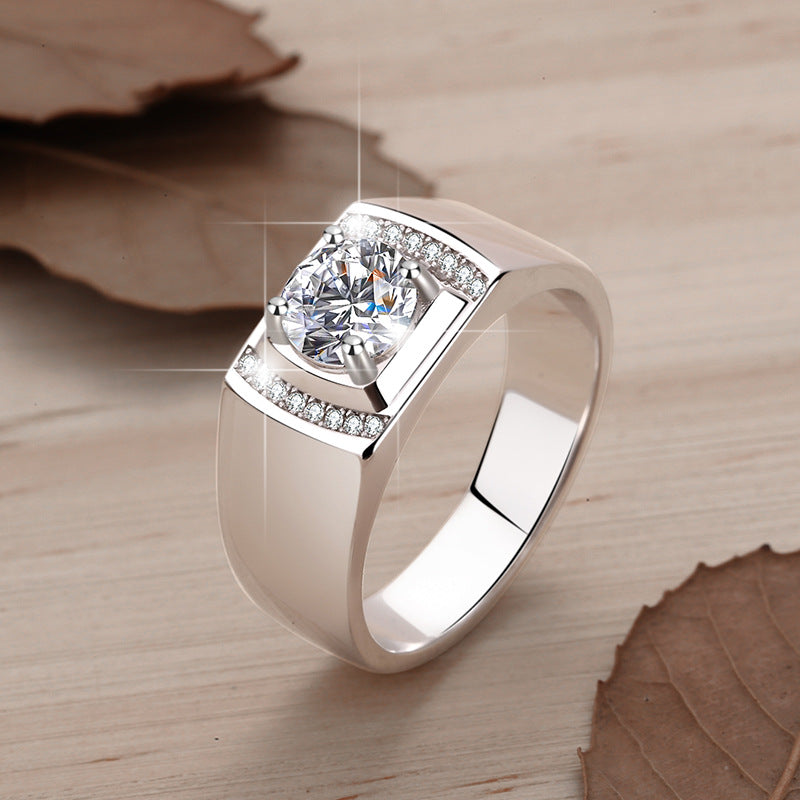 Damenring mit zartem, runden Pink-Zirkonia und funkelndem Design Shop Nory