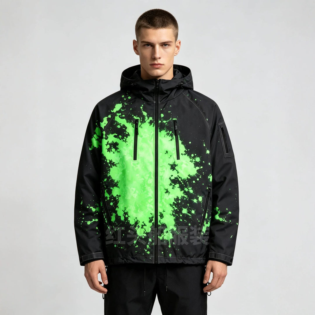 Herren Sportliche Jacke mit hoher Funktionalität und buntem Druck