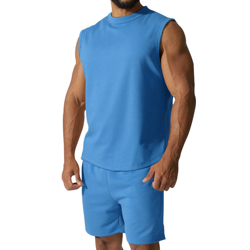 Herren sportliches Kurzarm-Set aus atmungsaktivem Material