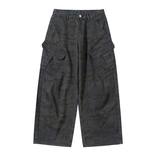 Damen Hochgeschnittene Cropped-Cargo-Hose im Utility‑Stil mit großen Klappentaschen Shop Nory