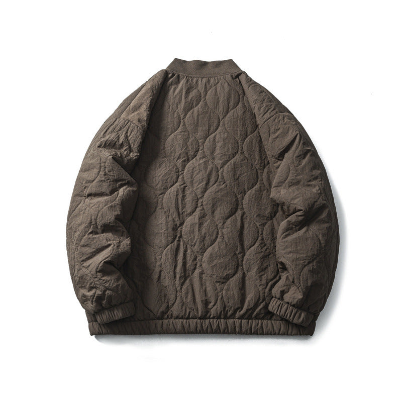Unisex Wattierter Oversize-Anorak-Pullover mit halber Druckknopfleiste, Raglanärmeln und Tunnelzugsaum Shop Nory