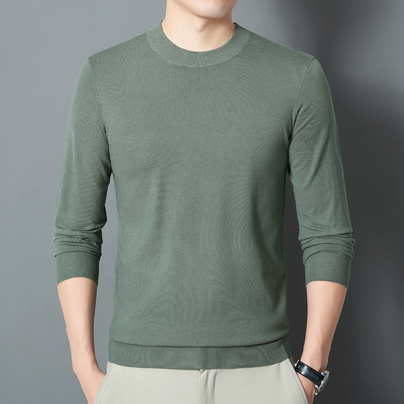 Herren Feiner Rundhalspullover aus Feinstrick mit schmaler Silhouette Shop Nory