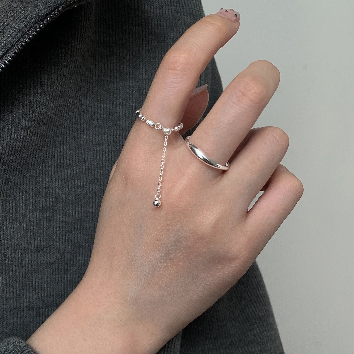 Damen Offener Ring mit geschwungenem Design Shop Nory