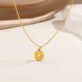 Damen Minimalistische Gold Charm Halskette Shop Nory