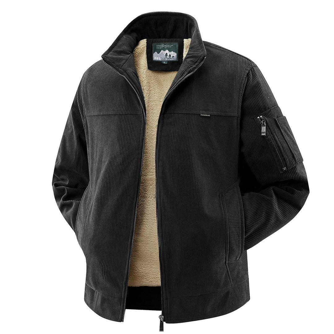 Herren Modische Cordjacke mit Fleece-Innenfutter Shop Nory