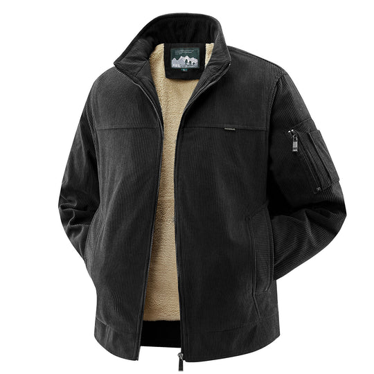 Herren Modische Cordjacke mit Fleece-Innenfutter Shop Nory