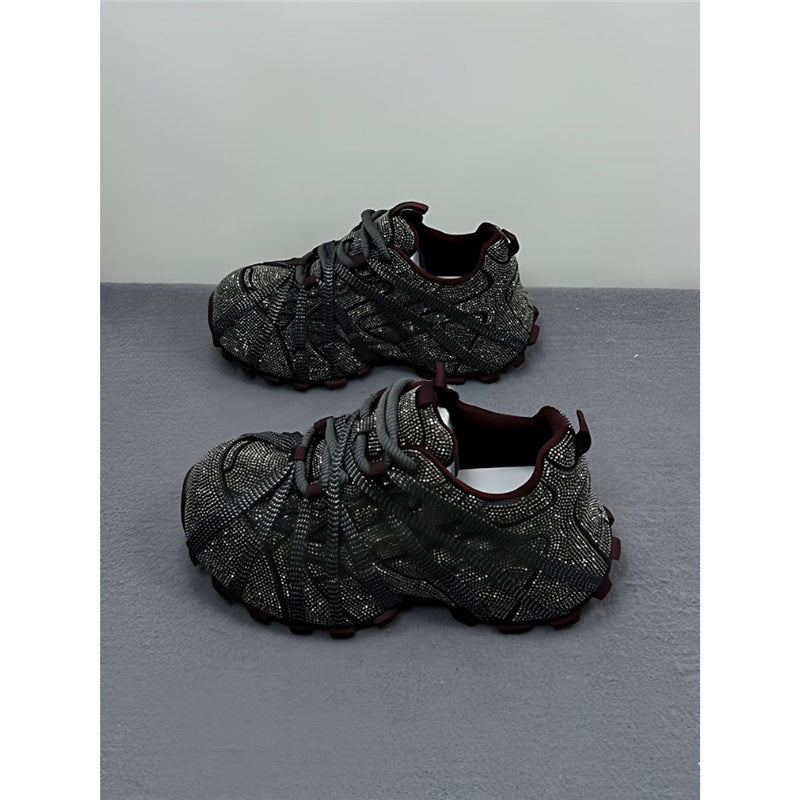Damen Glitzernde Outdoor‑Sneaker mit skulptierter Profilsohle und elastischem Riemchendesign Shop Nory