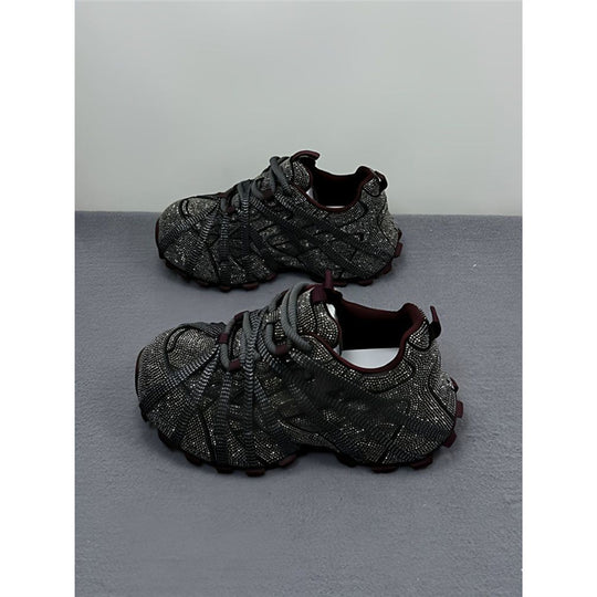 Damen Glitzernde Outdoor‑Sneaker mit skulptierter Profilsohle und elastischem Riemchendesign Shop Nory